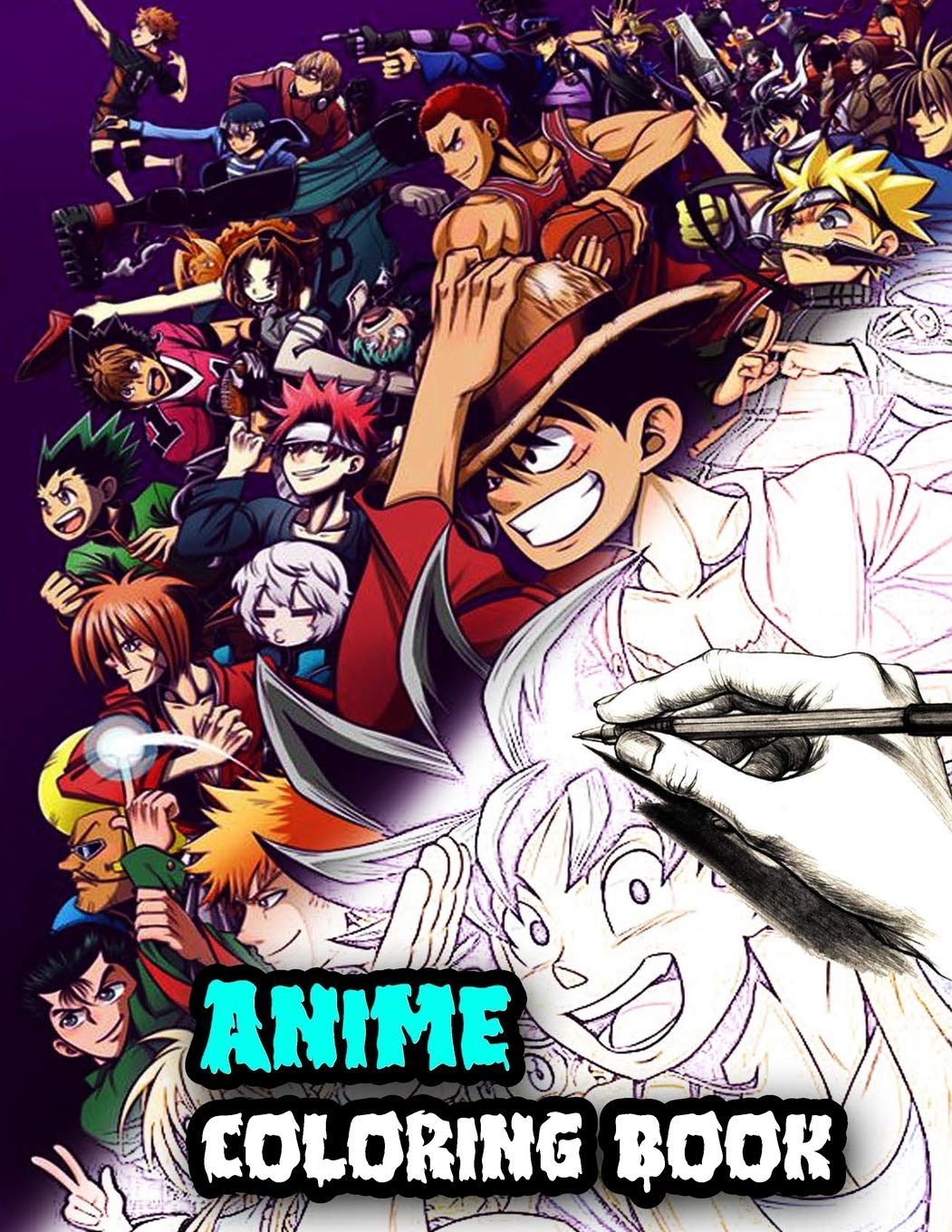 Anime Coloring Book: anime Coloring book, For adults teen-agers and ...