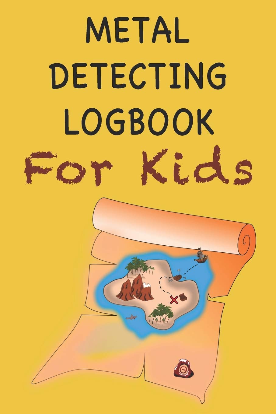 Metal Detecting Logbook For Kids Child's 6" x 9" 120 pages Metal