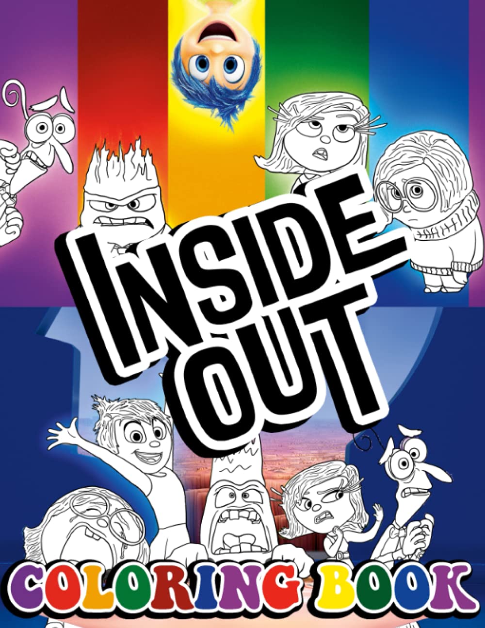 Inside Out Coloring Book 50 One Sided Coloring Pages Featuring