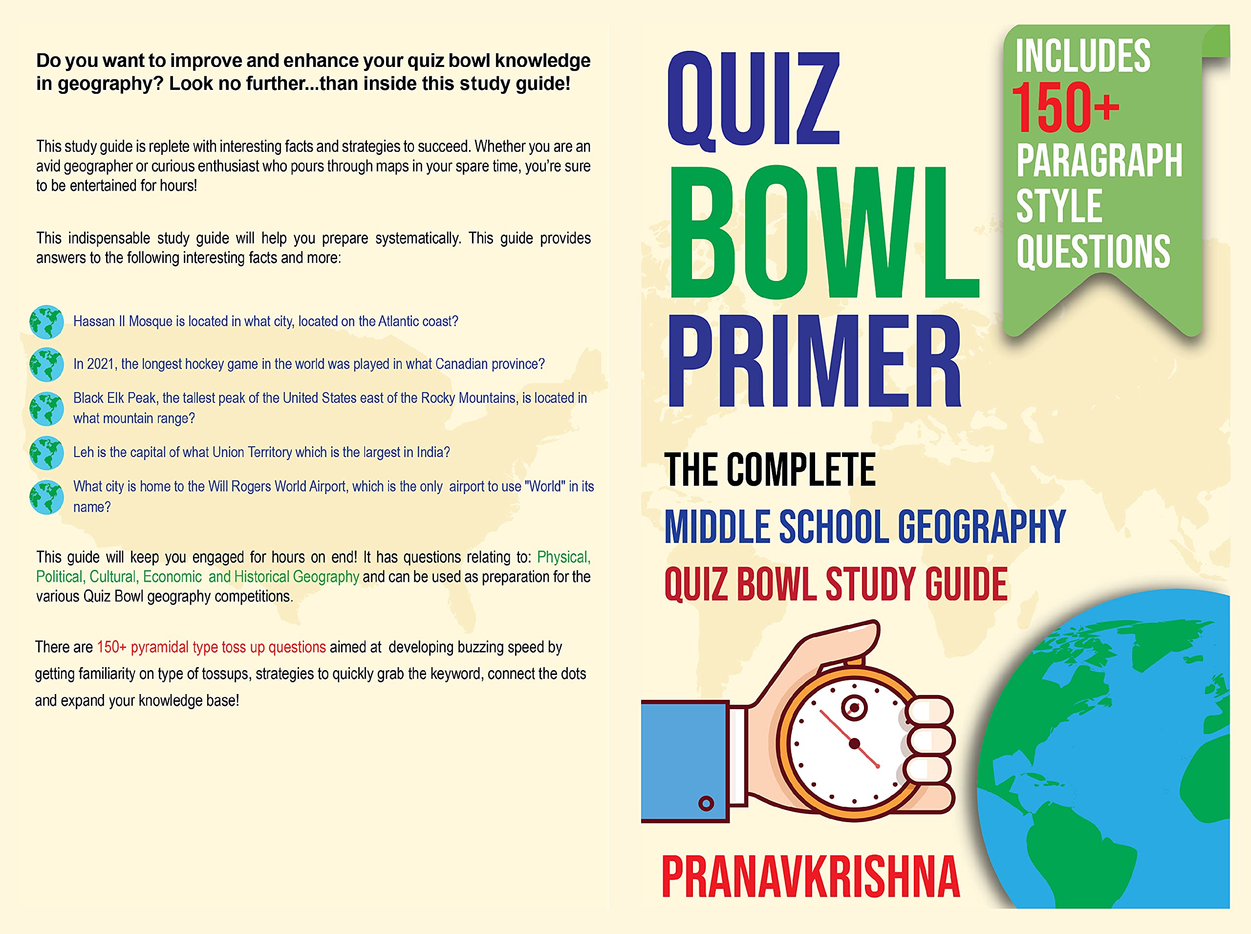 Quiz Bowl Primer The Complete Middle School Geography Quiz Bowl Study Guide by Pranavkrishna