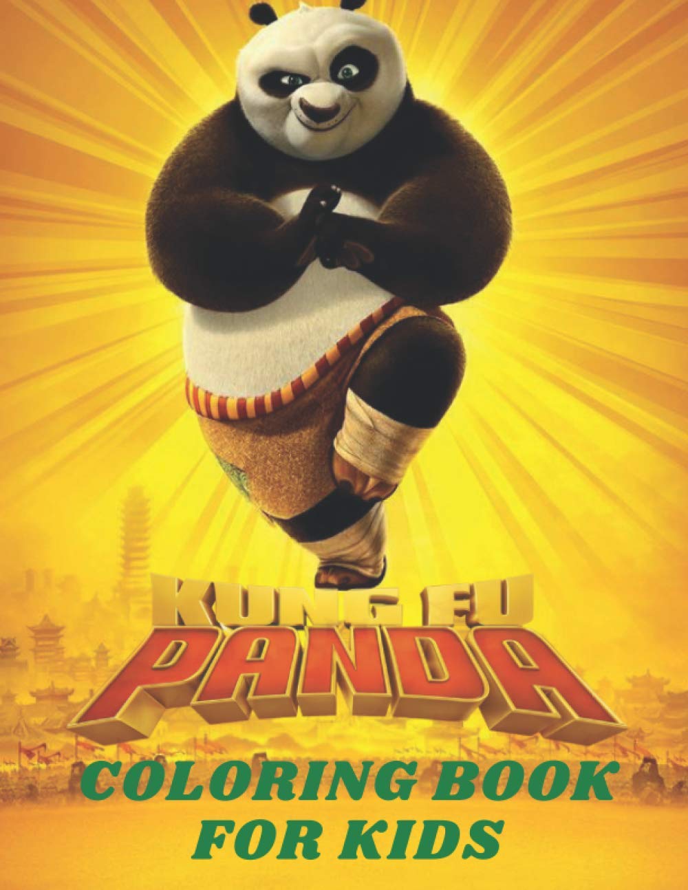 Kung Fu Panda Coloring Book For Kids: Master Ping Xiao Po Coloring Book ...