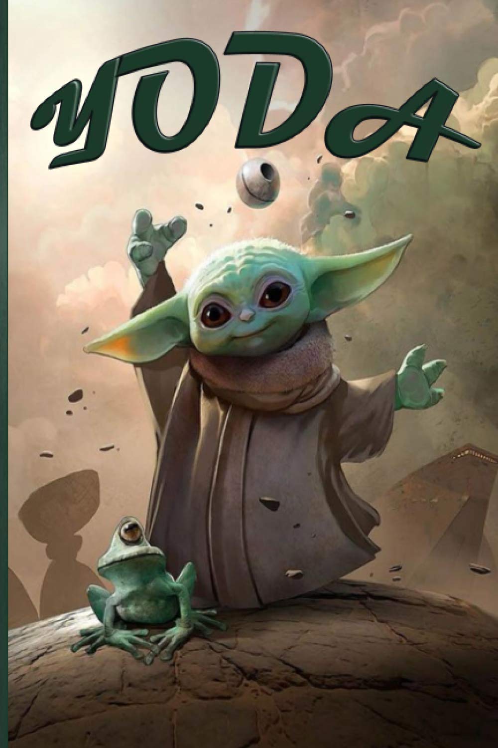 Yoda Notebook 120 pages 6" x 9" Collage Lined Pages Journal