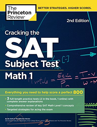 Cracking the SAT Subject Test in Math 1, 2nd Edition: Everything You ...
