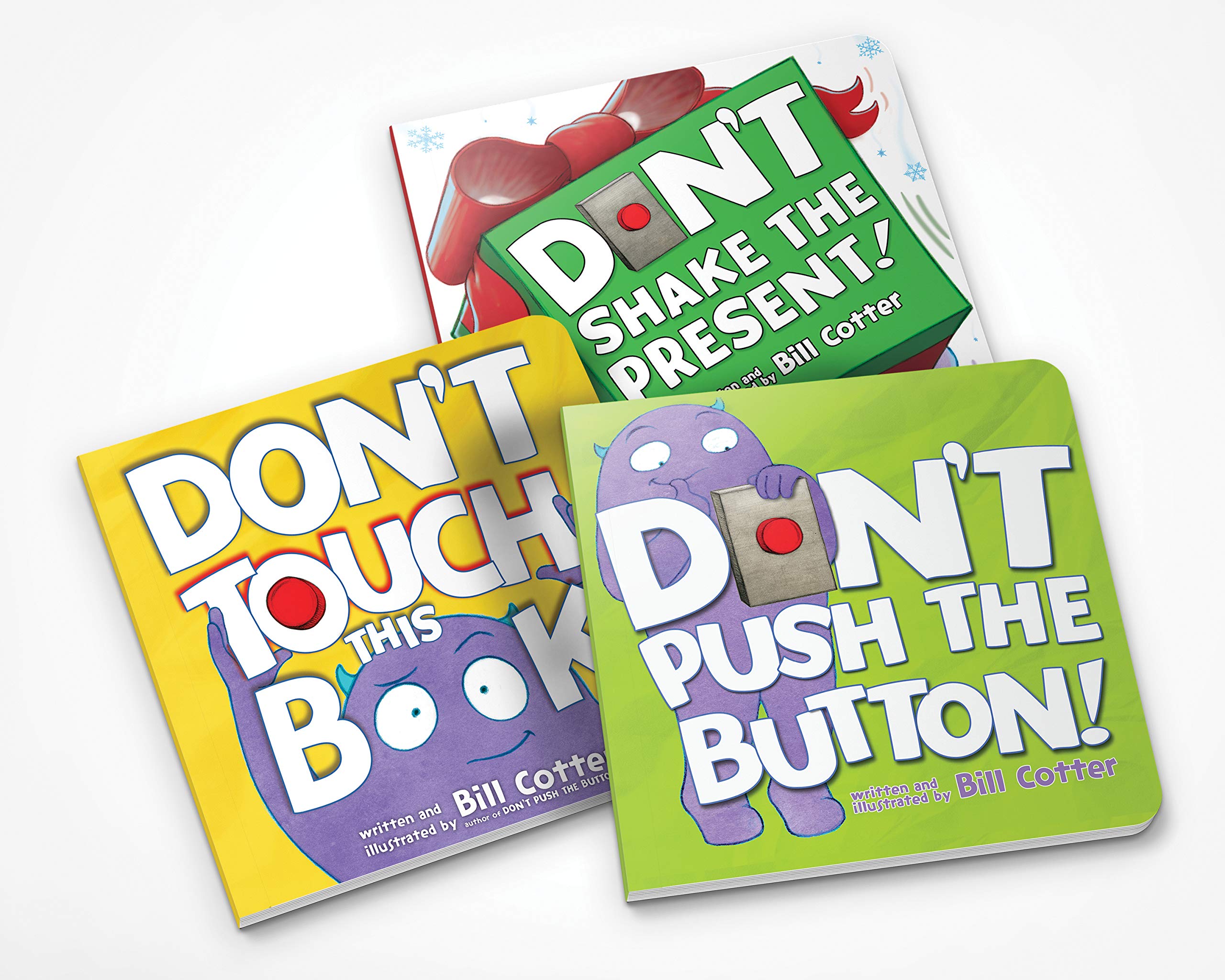 Don't Push the Button Gift Set Interactive Storytime Books for