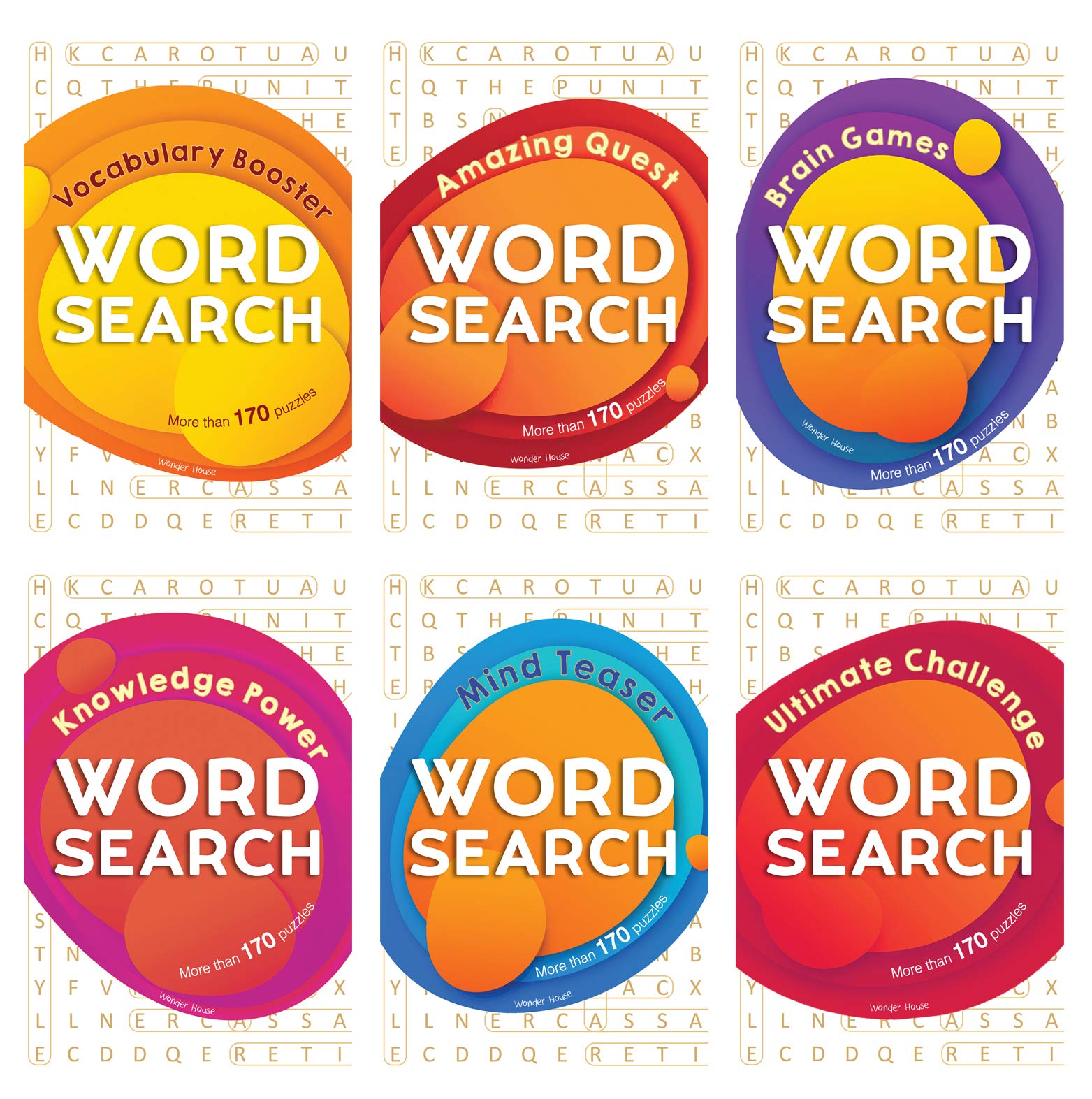 The Mega Word Search Library Gift Boxset For Kids by Wonder House
