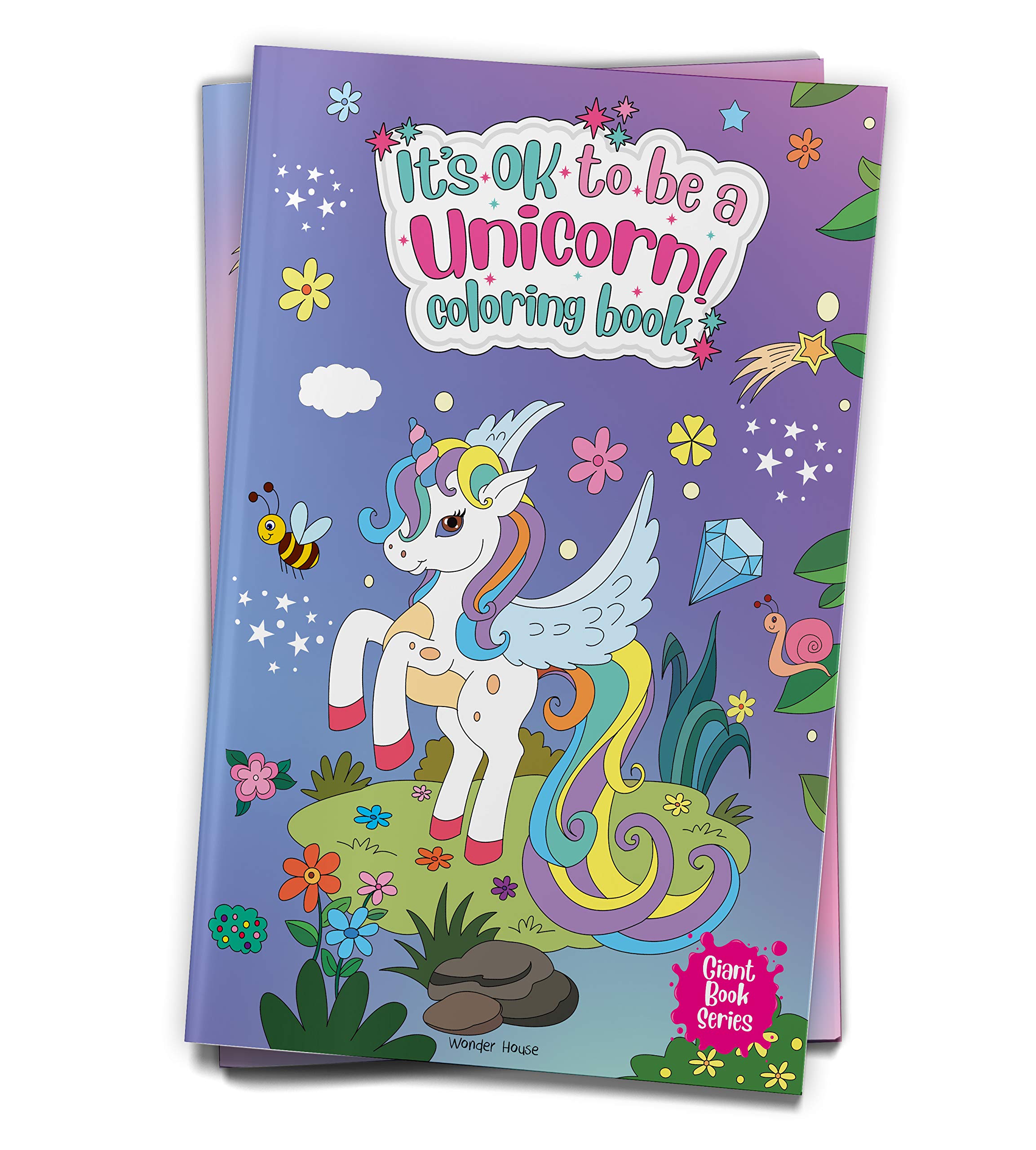It's Ok To Be A Unicorn Coloring book: Jumbo Sized Colouring Book For ...