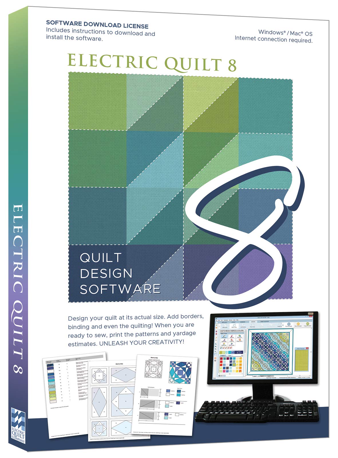 Electric Quilt 8 (EQ8) Quilt Design Software by The Electric Quilt