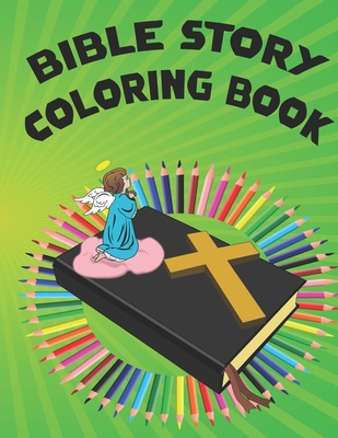 Bible Story Coloring Book: 100 Amazing Biblical Scene Illustrations for