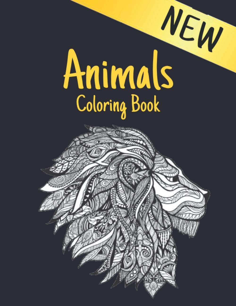 Coloring Book Animals: Stress Relieving Adult Coloring Book 200 Animal ...