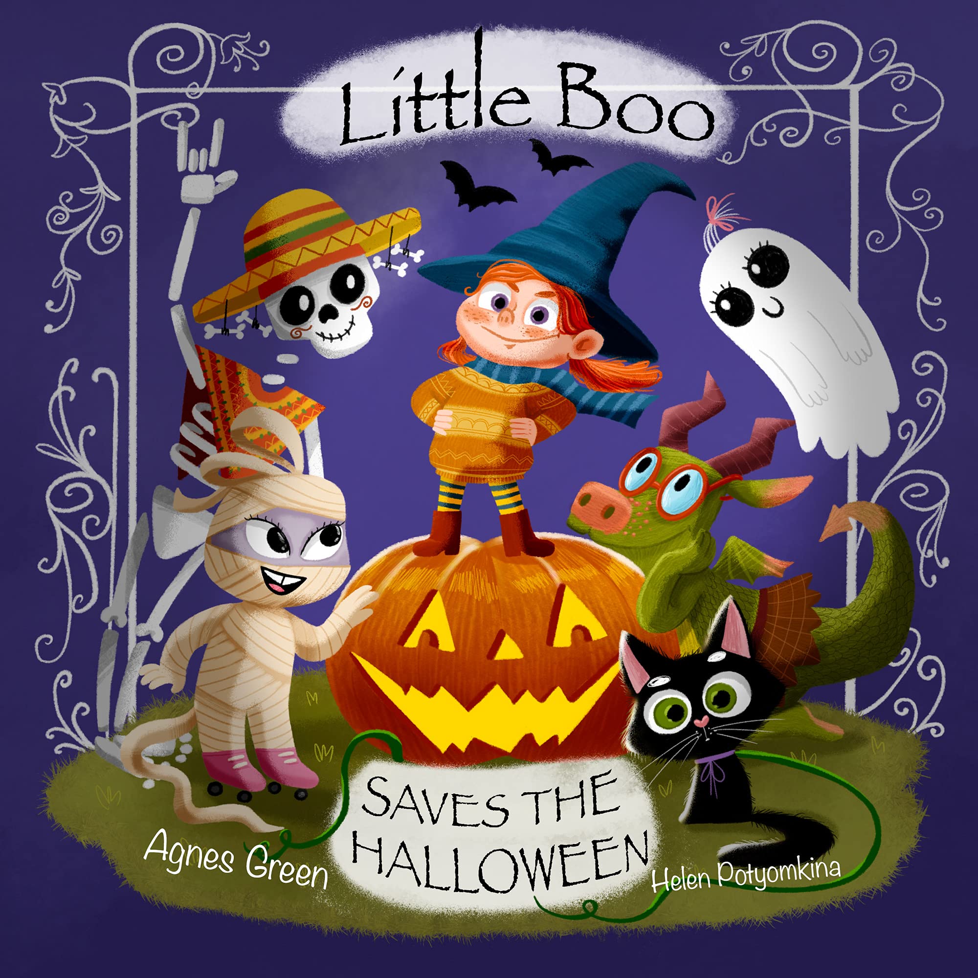 Little Boo Saves the Halloween: A Picture Book about Leadership, Teamwork, and Creativity. For Kids 3-5 yo Who Adore Spooky Monsters and Cozy Halloween