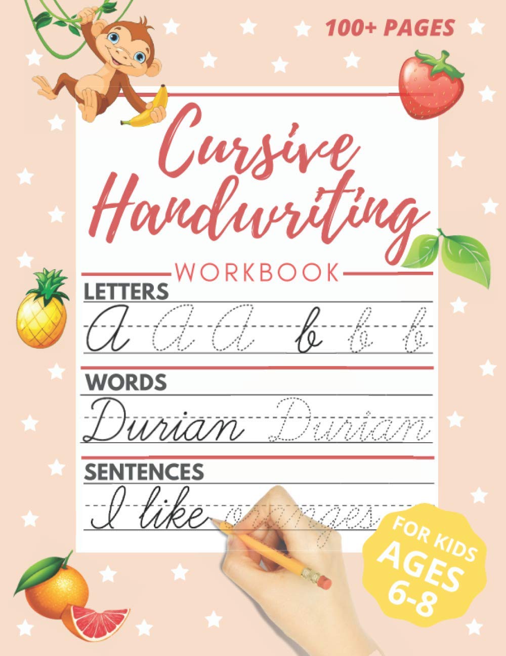 Cursive Handwriting Books For Kids Age 6-8: Writing Practice Book to ...