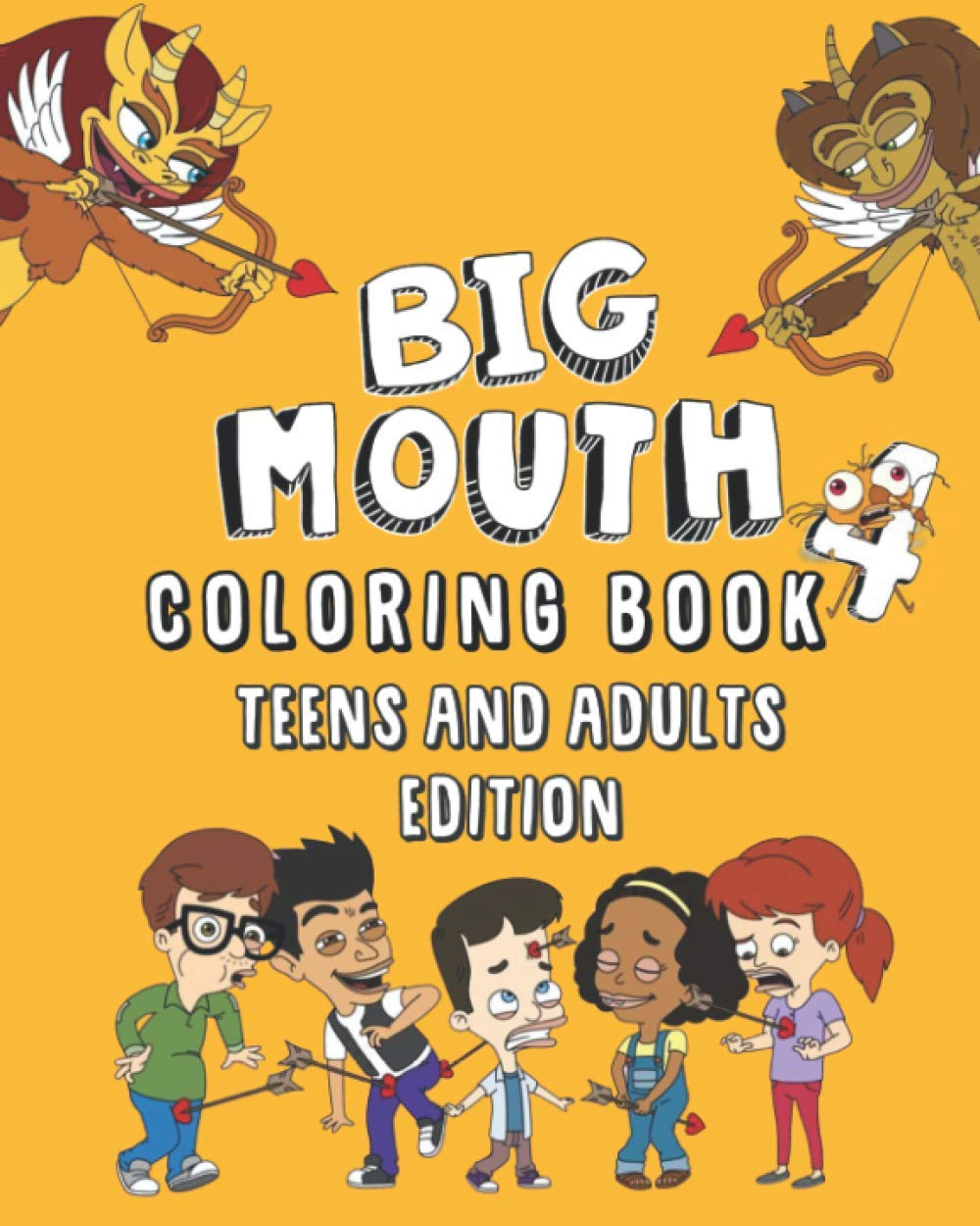 Big Mouth Coloring Book: Teens and Adults Edition by Golden Lion ...