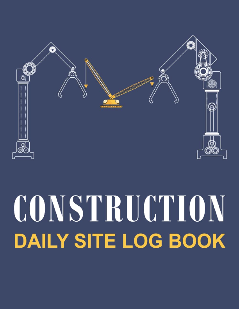 Construction Daily Site Log Book Jobsite Planner, Construction
