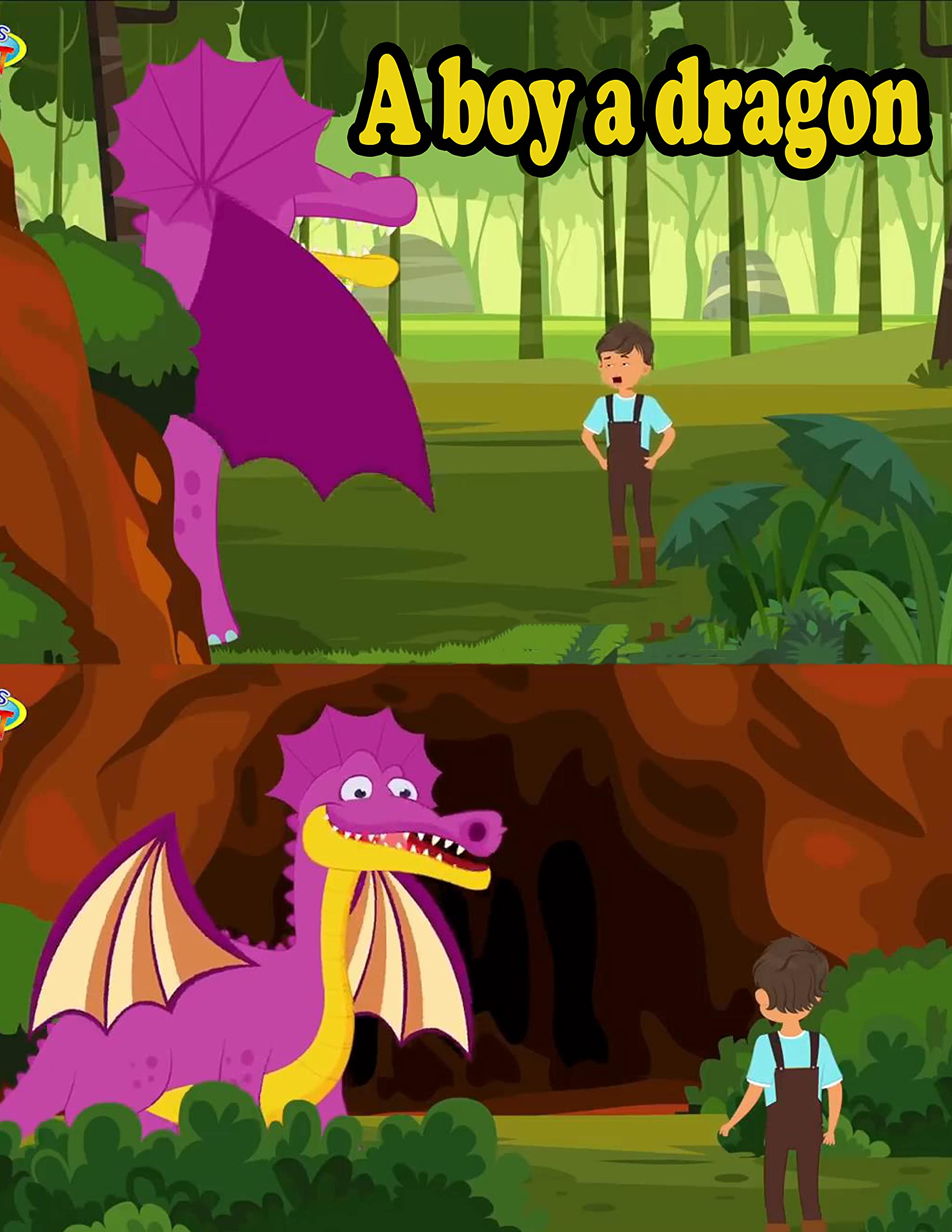 Story Of About A boy a dragon | Bedtime Stories For Kids Fairy Tales In ...