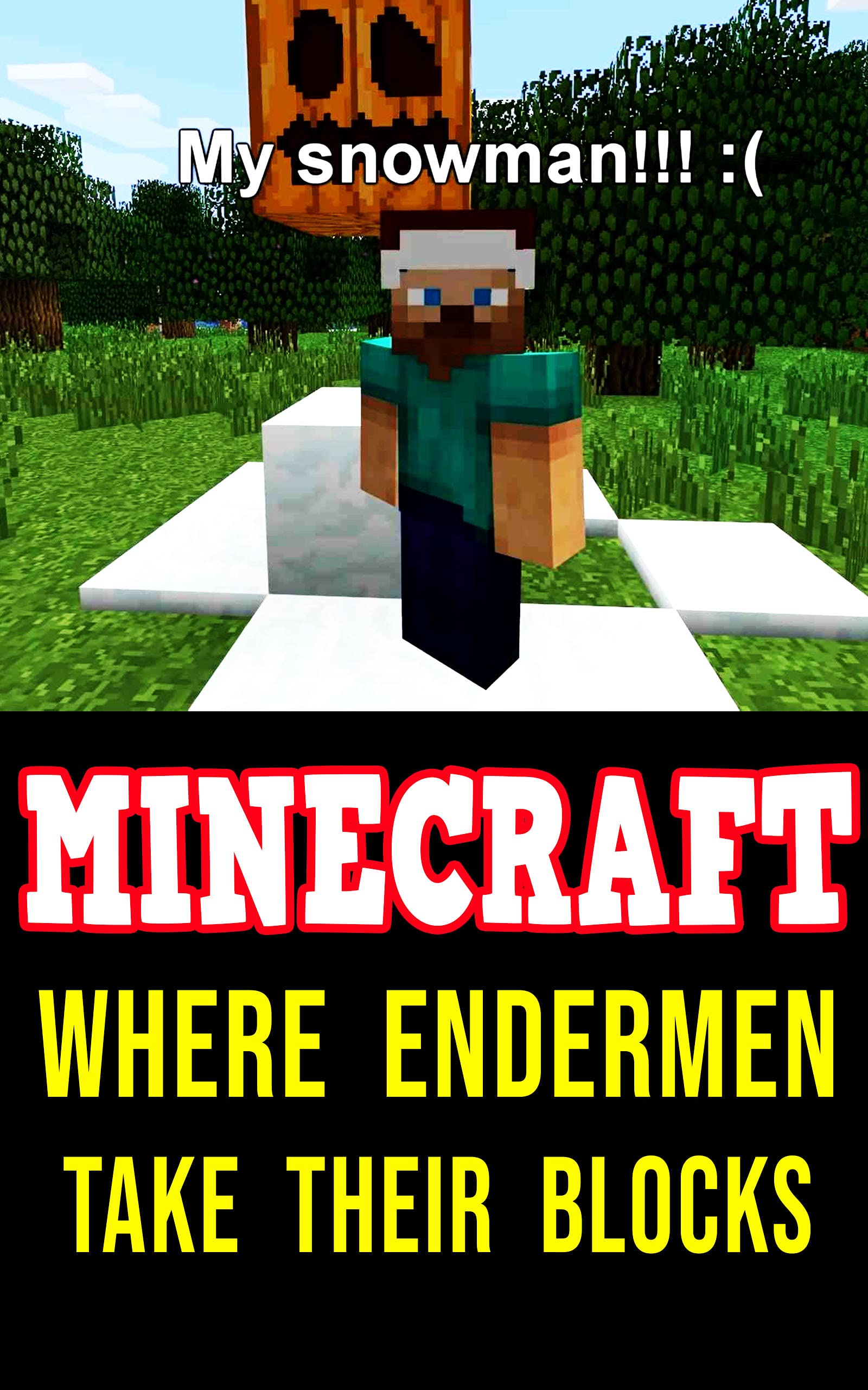 Minecraft Comic Book Where Endermen Take Their Blocks by laurent baron