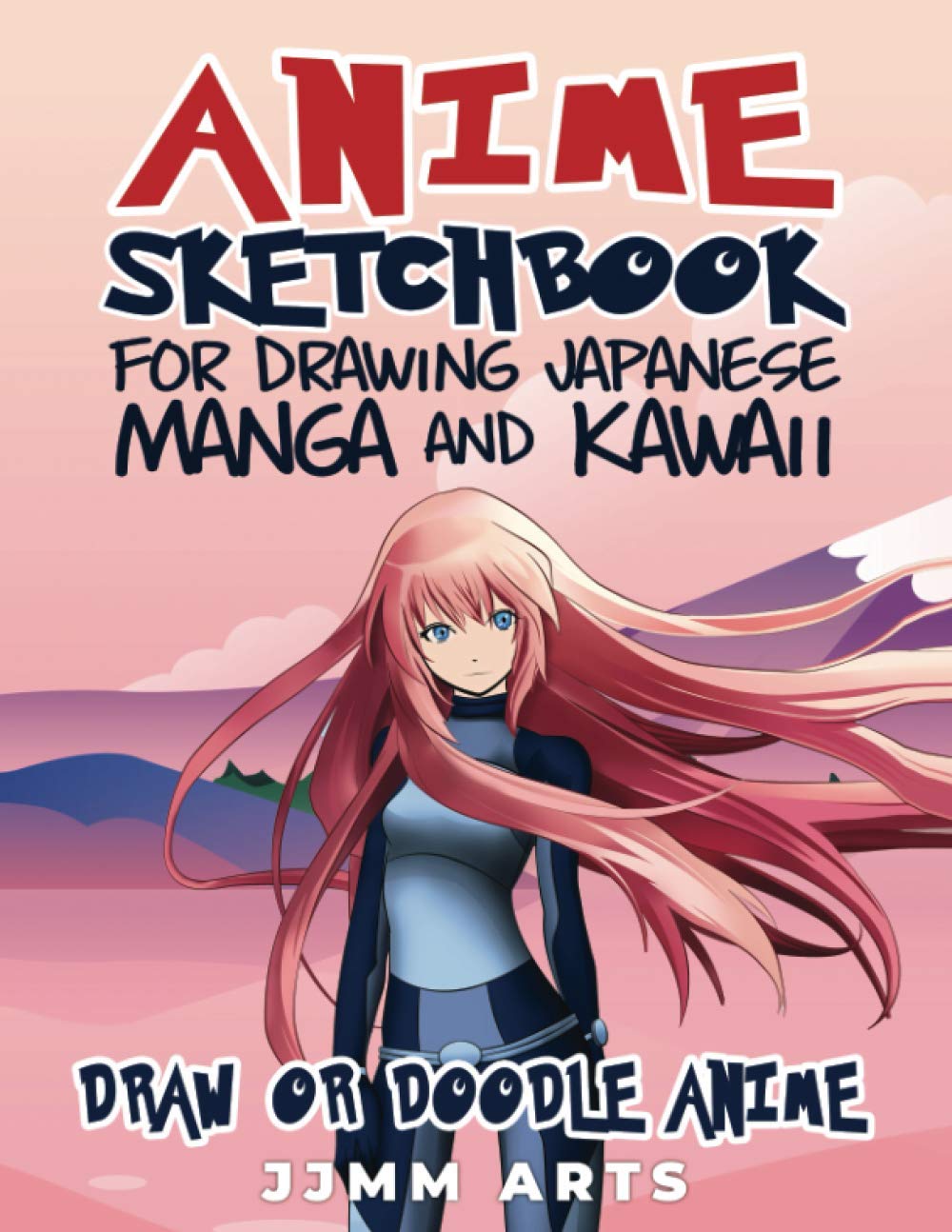 Anime Sketchbook for drawing japanese manga and kawaii draw or doodle