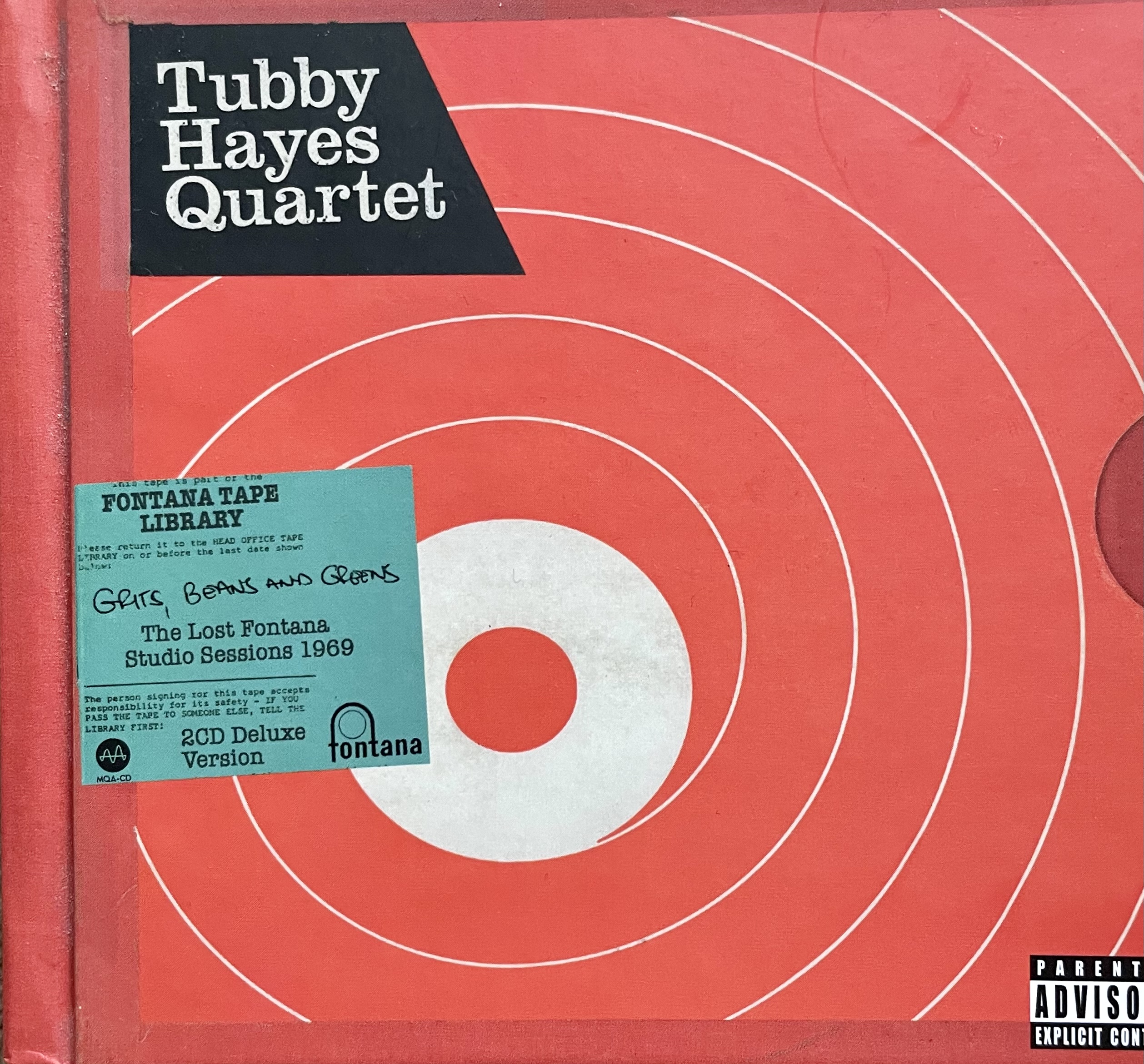 Tubby Hayes Quartet Grits, Beans And Greens The Lost Fontana Studio