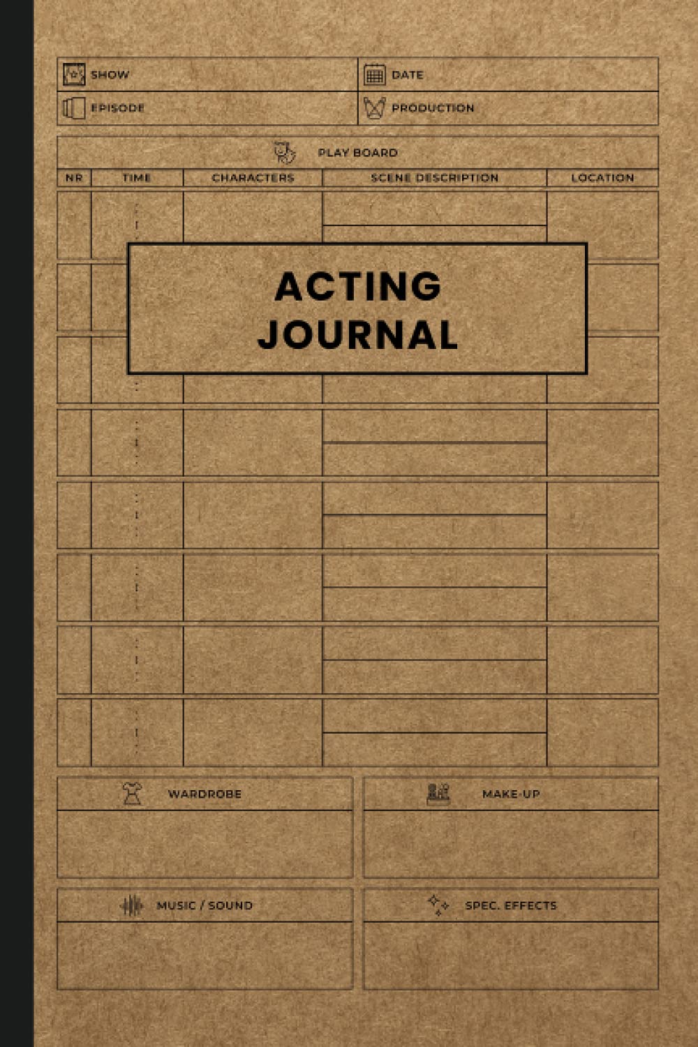 acting-journal-audition-notebook-tracker-chart-diary-record-book