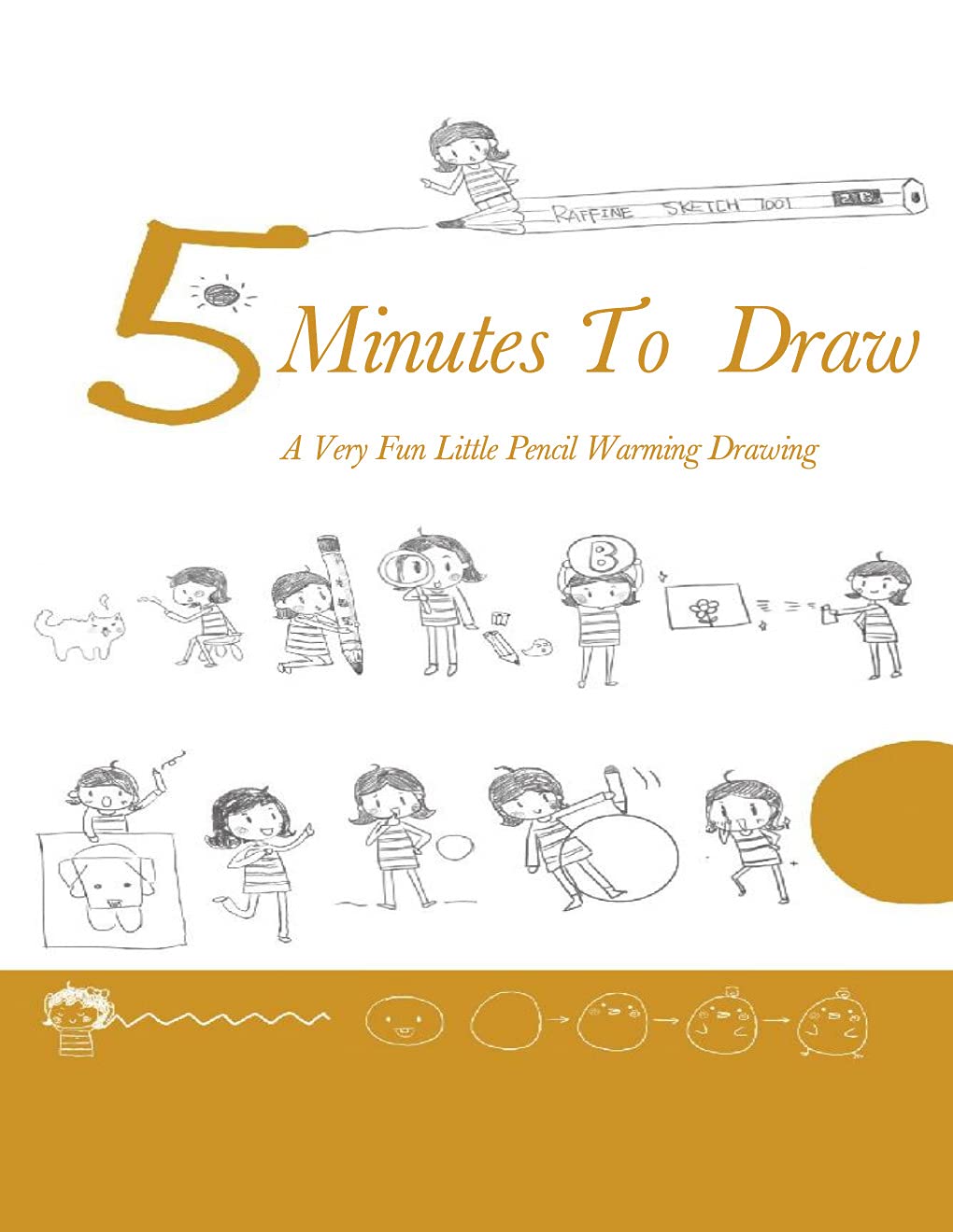 5 Minutes To Draw（part II） A Very Fun Little Pencil Warming Drawing by