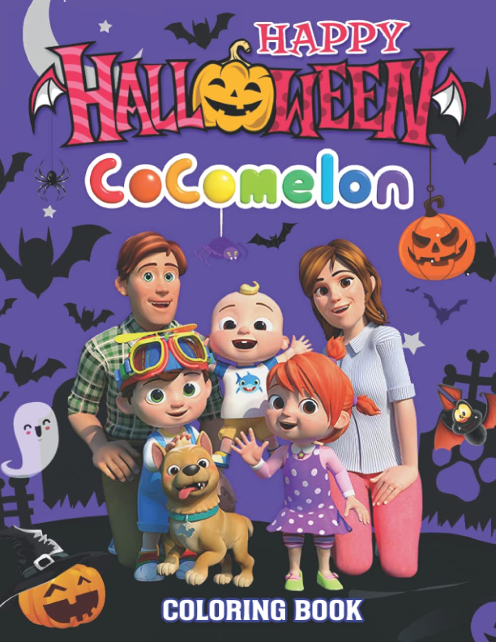 Cocomelon Halloween Coloring Book: for Kids Ages 2-3+ by Cocomelon ...