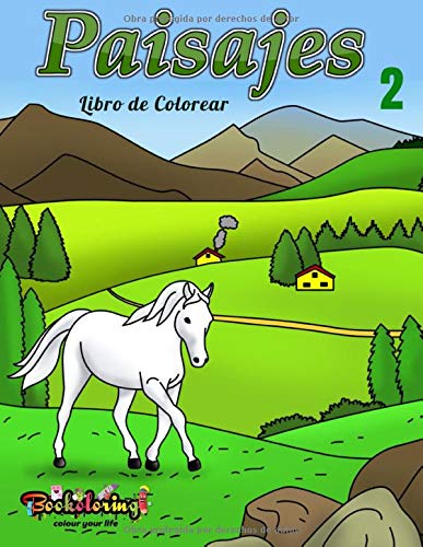 Libro para Colorear: Paisajes 2: Libro de Colorear para Adultos : 25