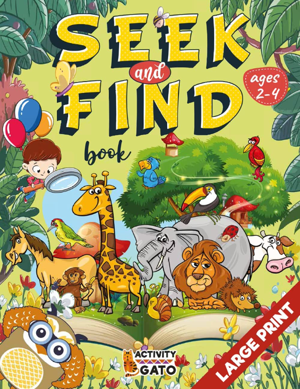 Seek and Find book 24 Look and find animals in the forest jungle and