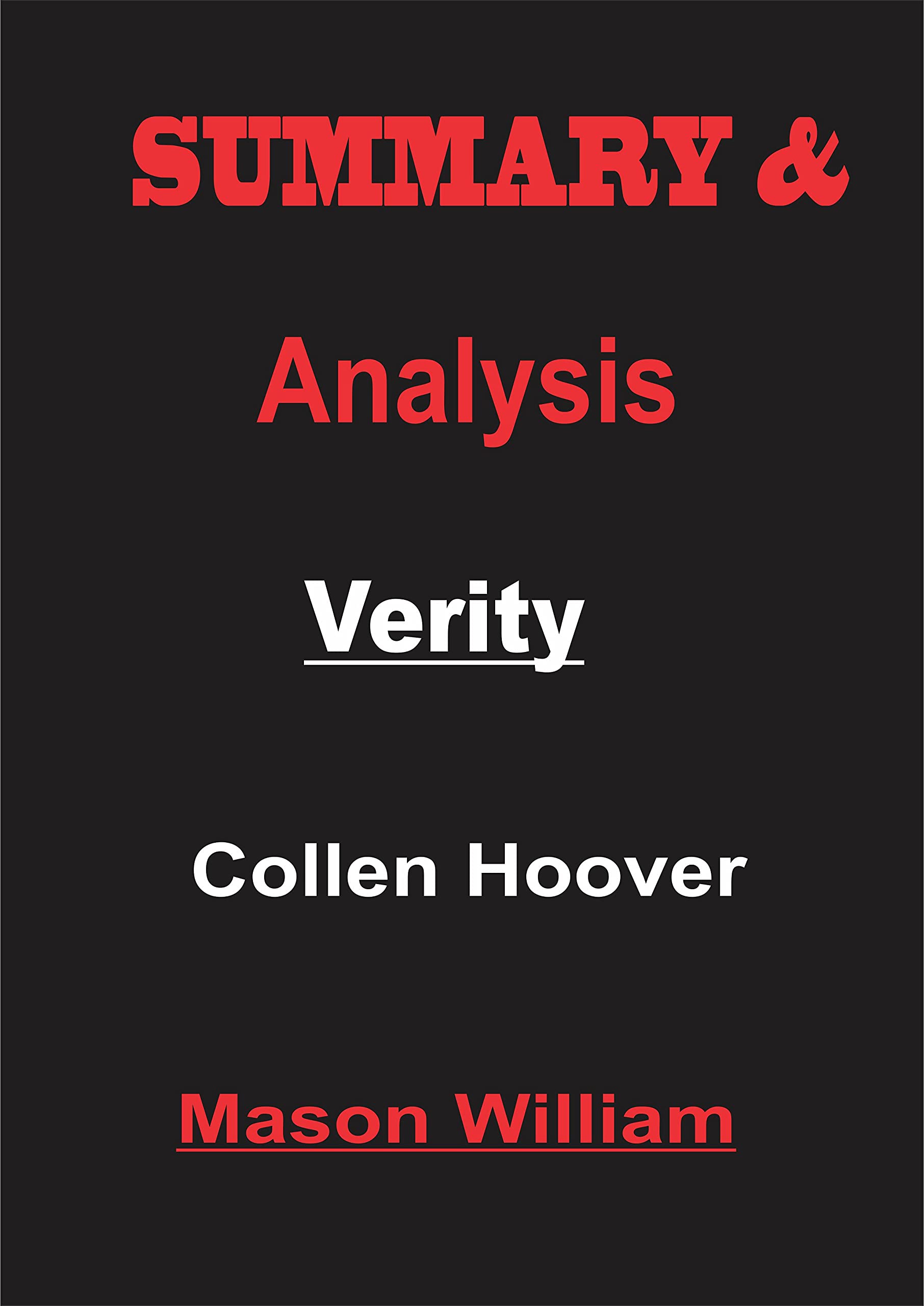 Summary & Analysis of Verity by Collen Hoover