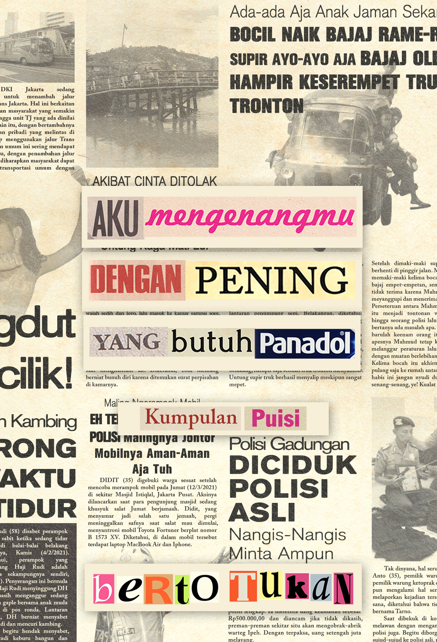 Aku Mengenangmu dengan Pening yang Butuh Panadol