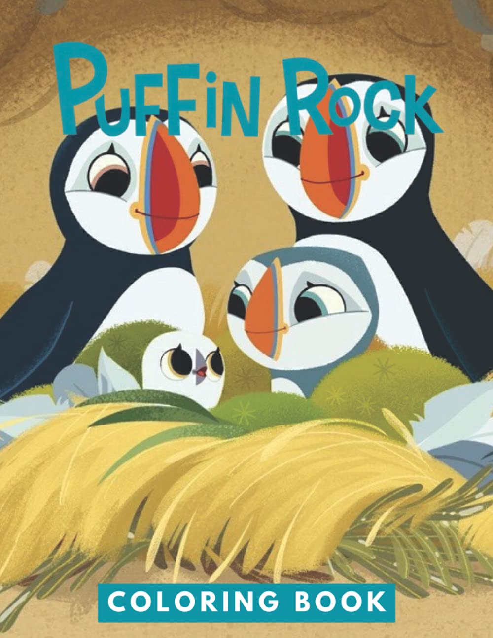 Puffin Rock Coloring Book: JUMBO Coloring Book For Kids | Ages 2-13 ...