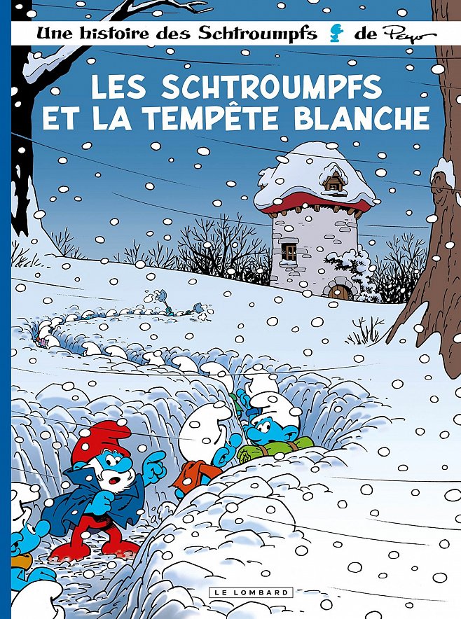 Les Schtroumpfs et la tempête blanche book cover