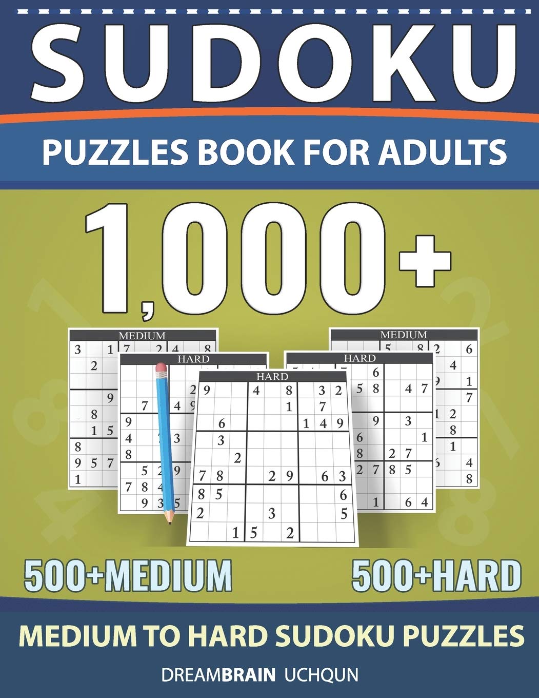 Sudoku Puzzles Book for Adults 1000+ Medium to Hard Sudoku Puzzle book 500 + Medium 500 + Hard