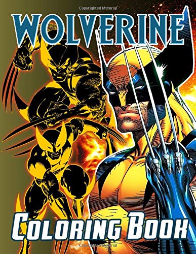 Wolverine Coloring Book: Relaxing Coloring Books For Kids And Adults ...