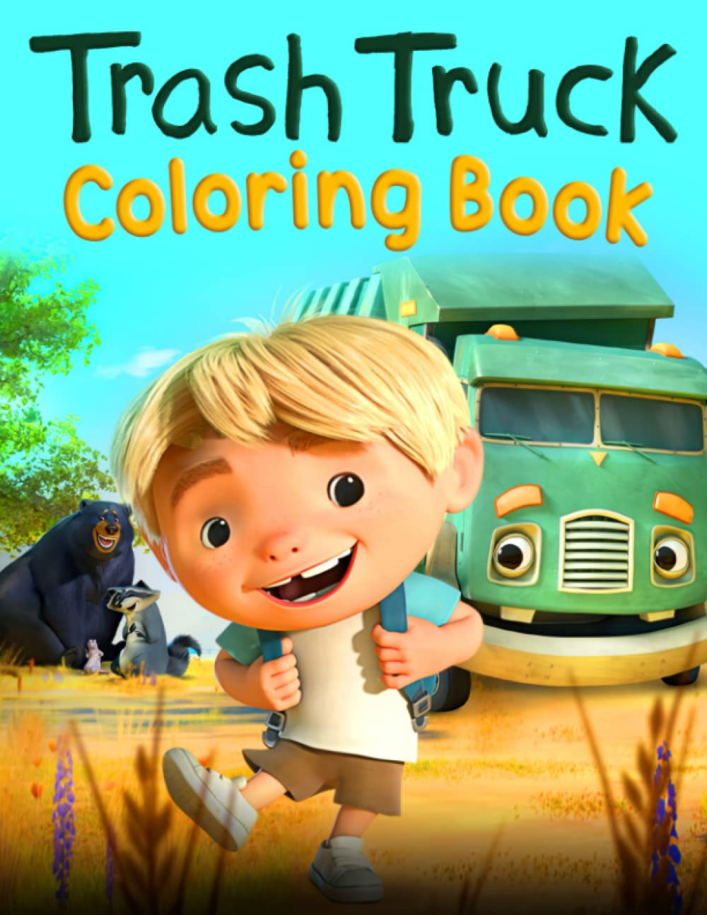 Trash Truck Coloring Book: Amazing Illustrations For Fans Of Trash ...