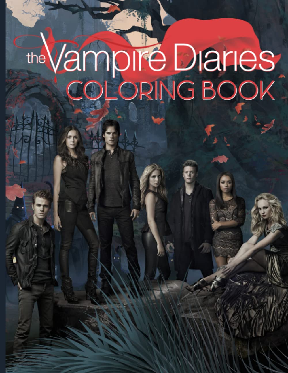The Vampire Diaries Coloring Book: The Vampire Diaries Stress Relieving ...