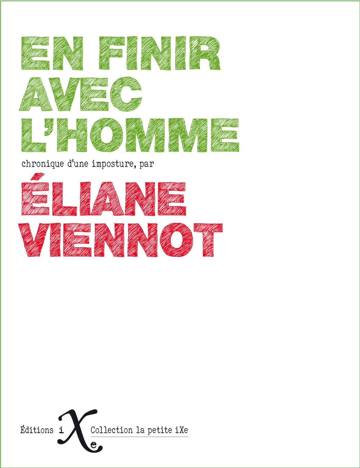 En finir avec l'homme ou Chronique d'une imposture book cover