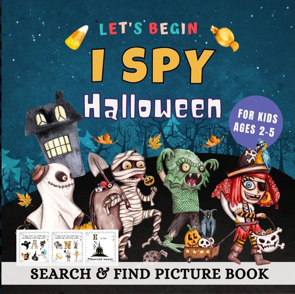 I Spy Halloween: Search &amp; Find Picture Book for Kids by Lily Vivid