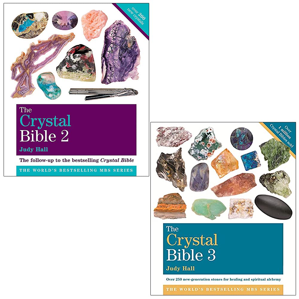 Judy Hall The Crystal Bible Volume 2 & Volume 3 Collection 2 Books Set