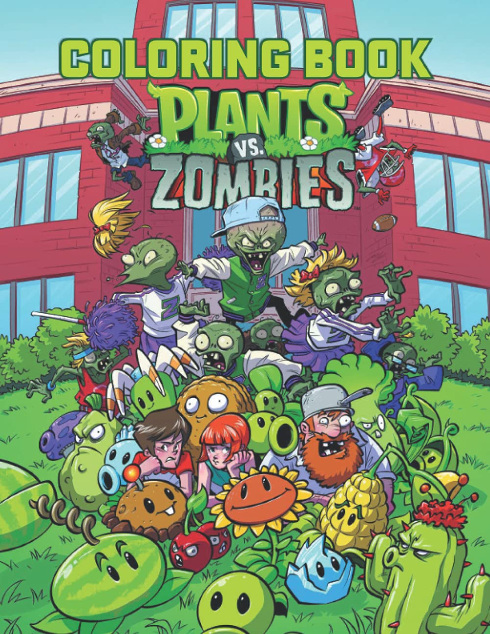 Plants vs Zombies coloring Book: For Kids and Fans, Lovers of Plants vs