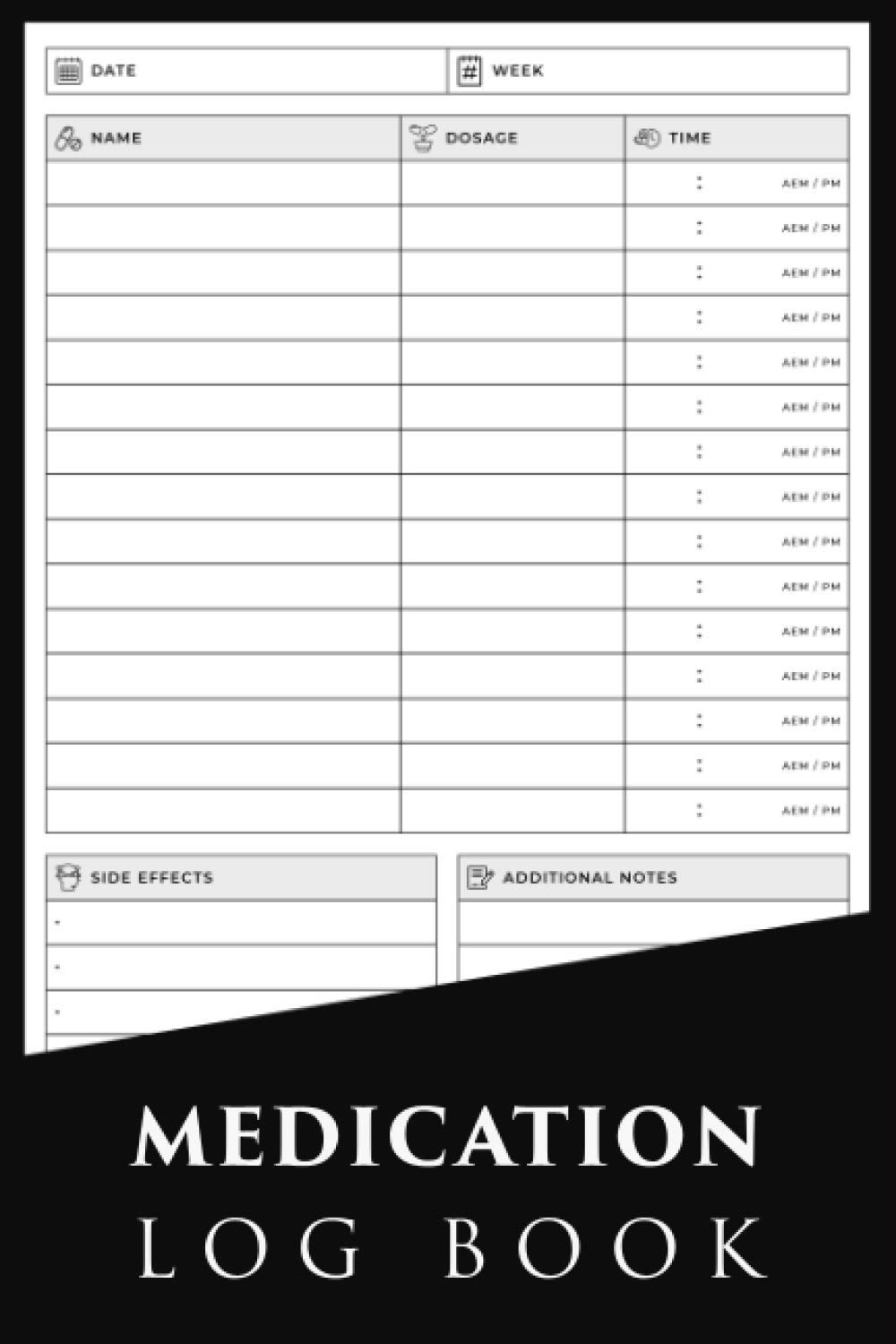 Medication Log Book Daily Medication Tracker Medication Log Notebook Medication Log Book Daily Medication Tracker Medication Log Notebook