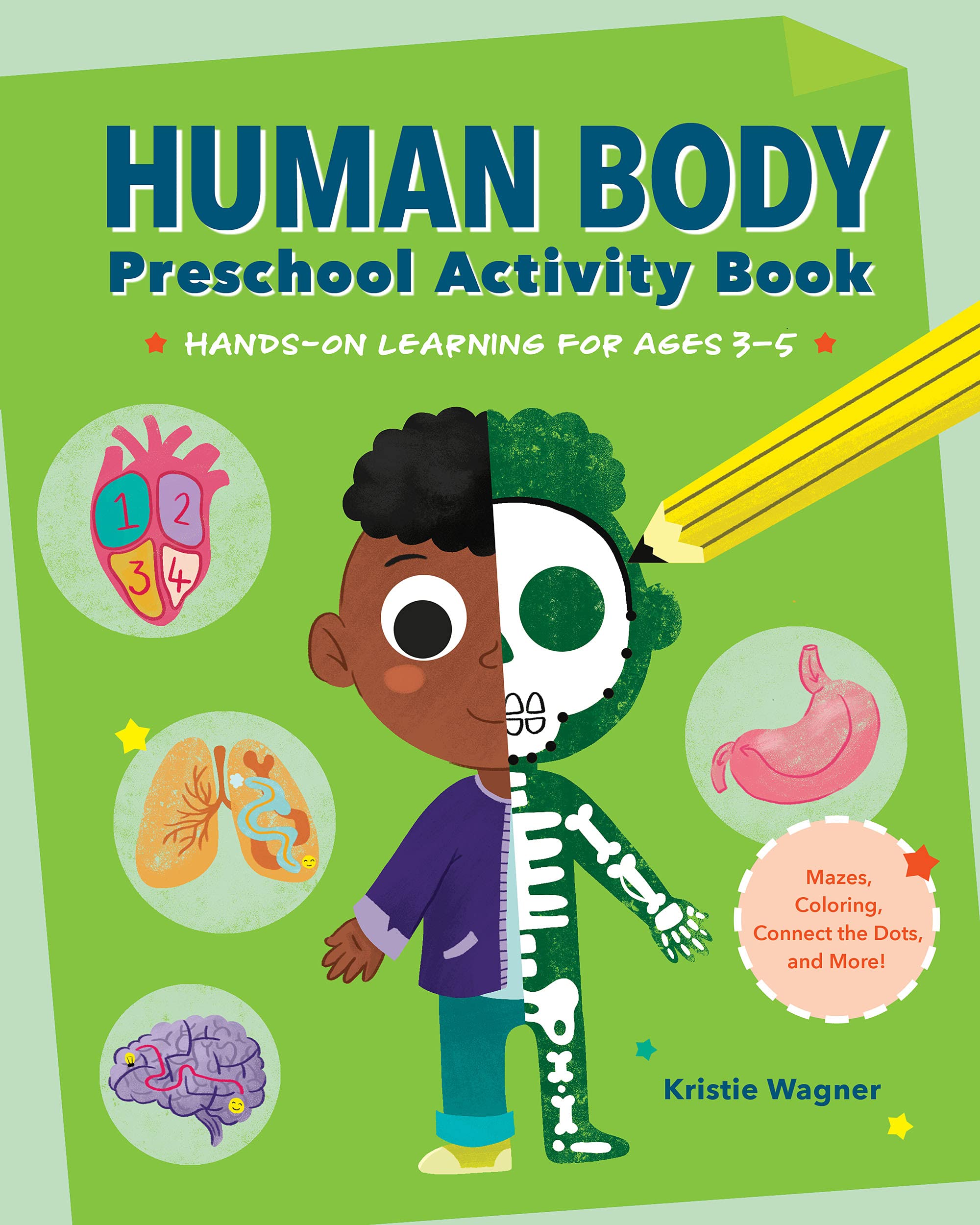 Human Body Preschool Activity Book HandsOn Learning with Mazes