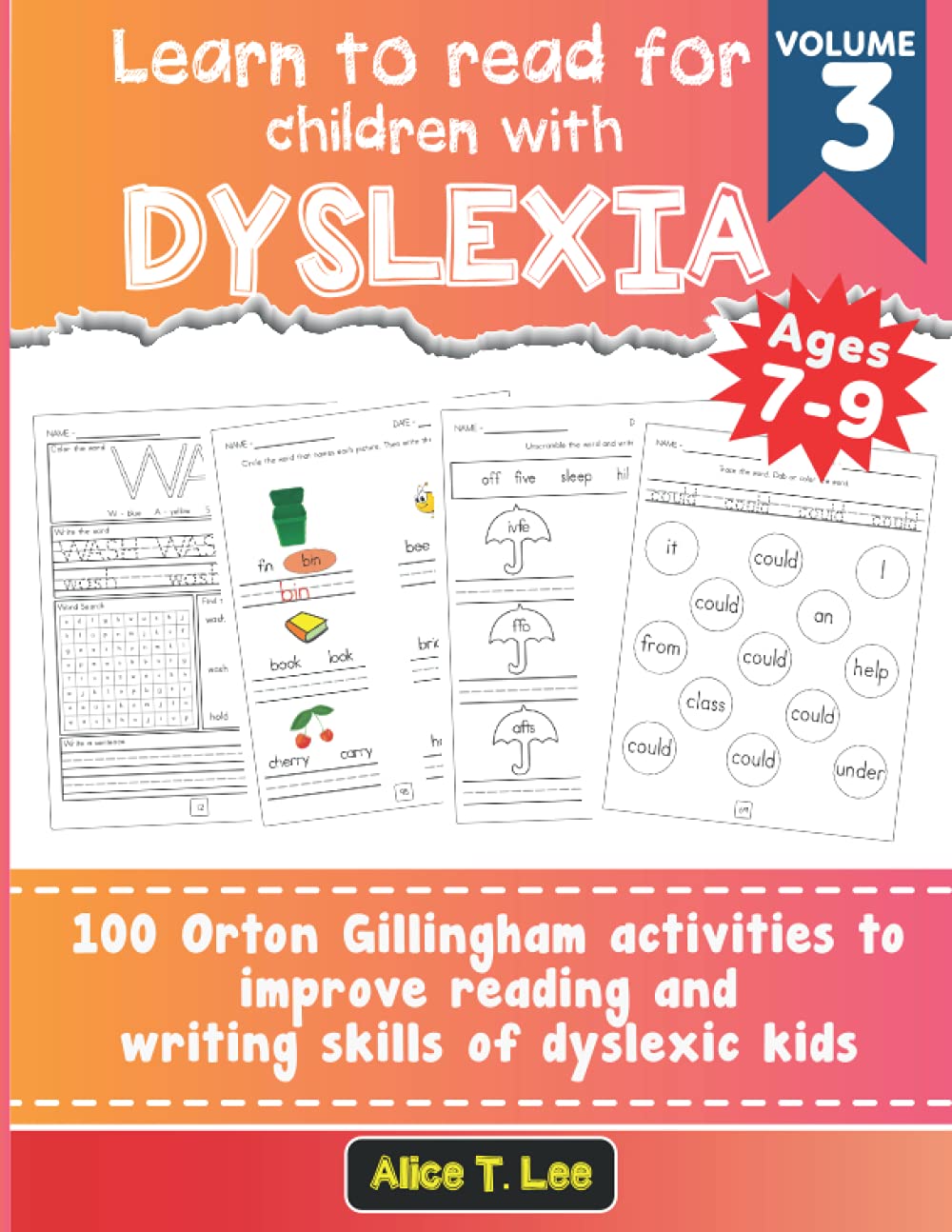 Learn to read for children with dyslexia. 100 Orton Gillingham