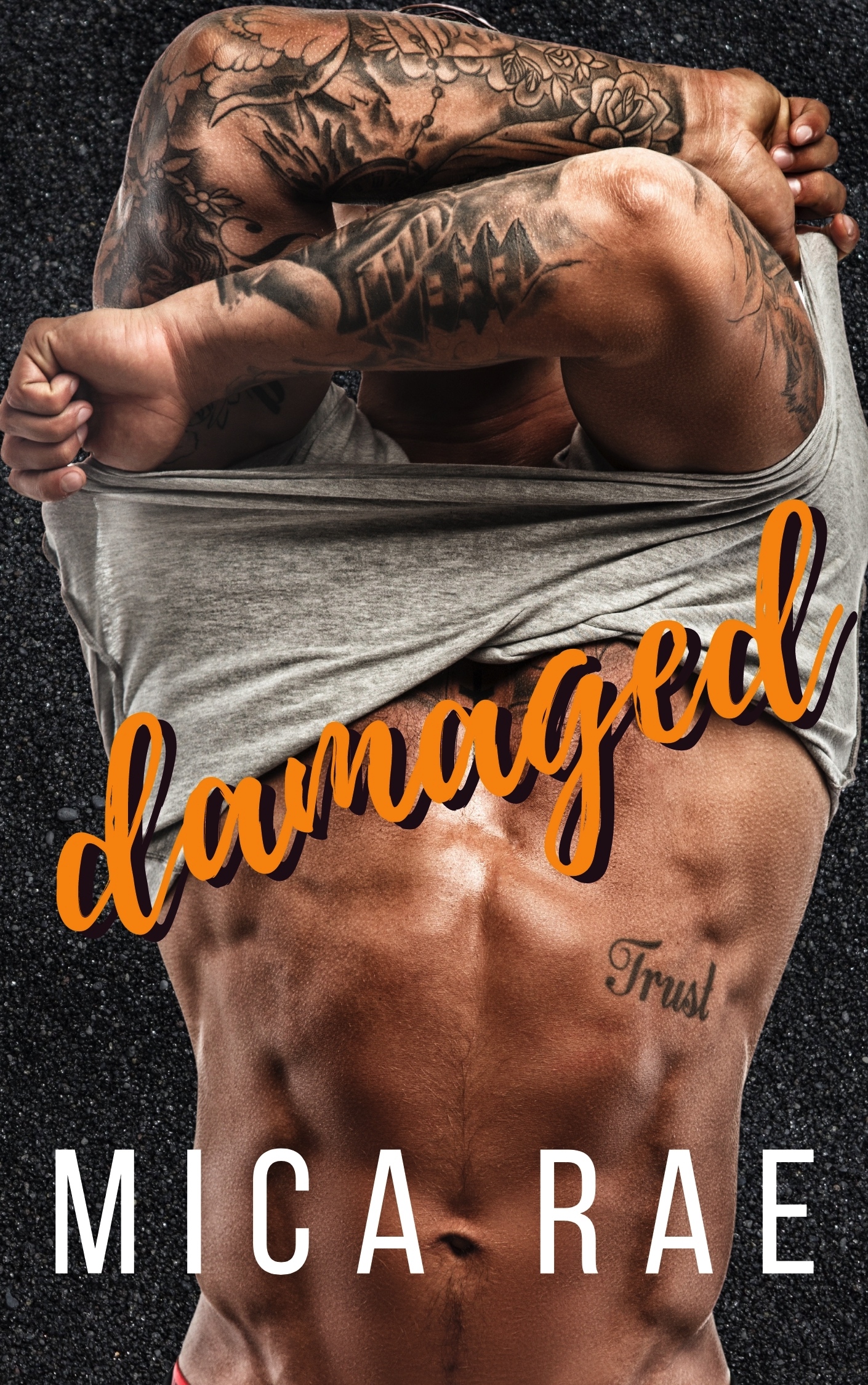 Damaged book cover
