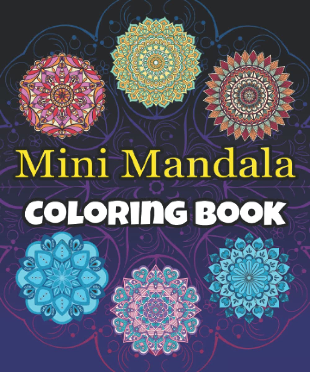 Mini Mandala Coloring Book Pocket Sized Adult Coloring Book Travel