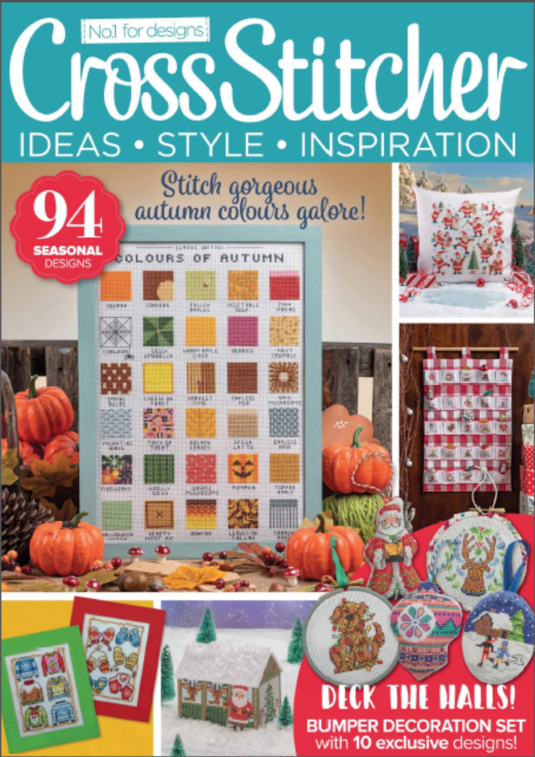 Cross Stitcher Magazine.: 94 seasonal designs.