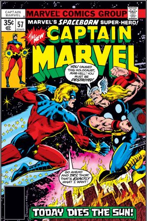 Captain Marvel #57 book cover