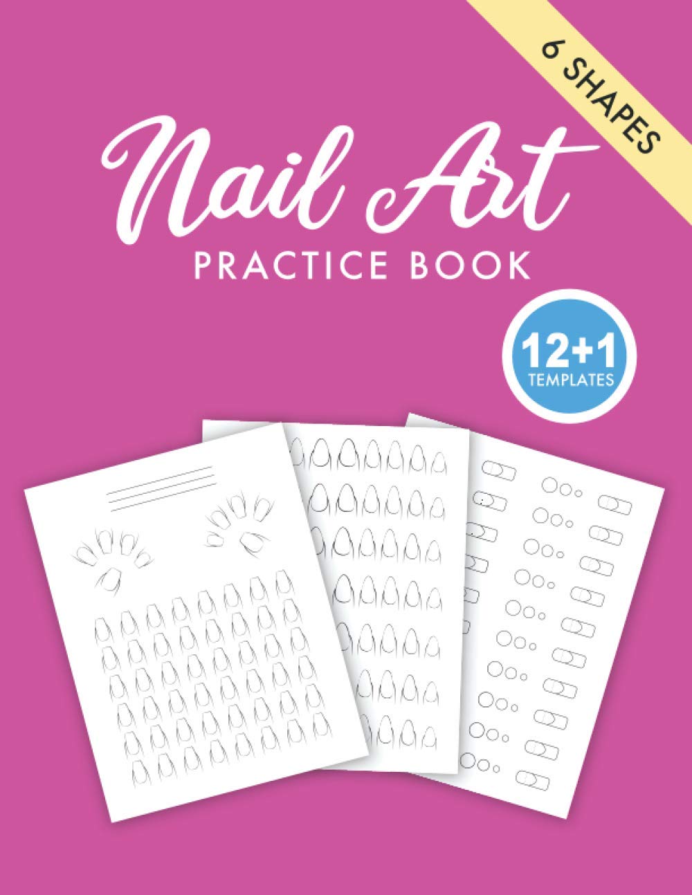 Nail Art Practice Book Journal for Practicing Nail Art with 6