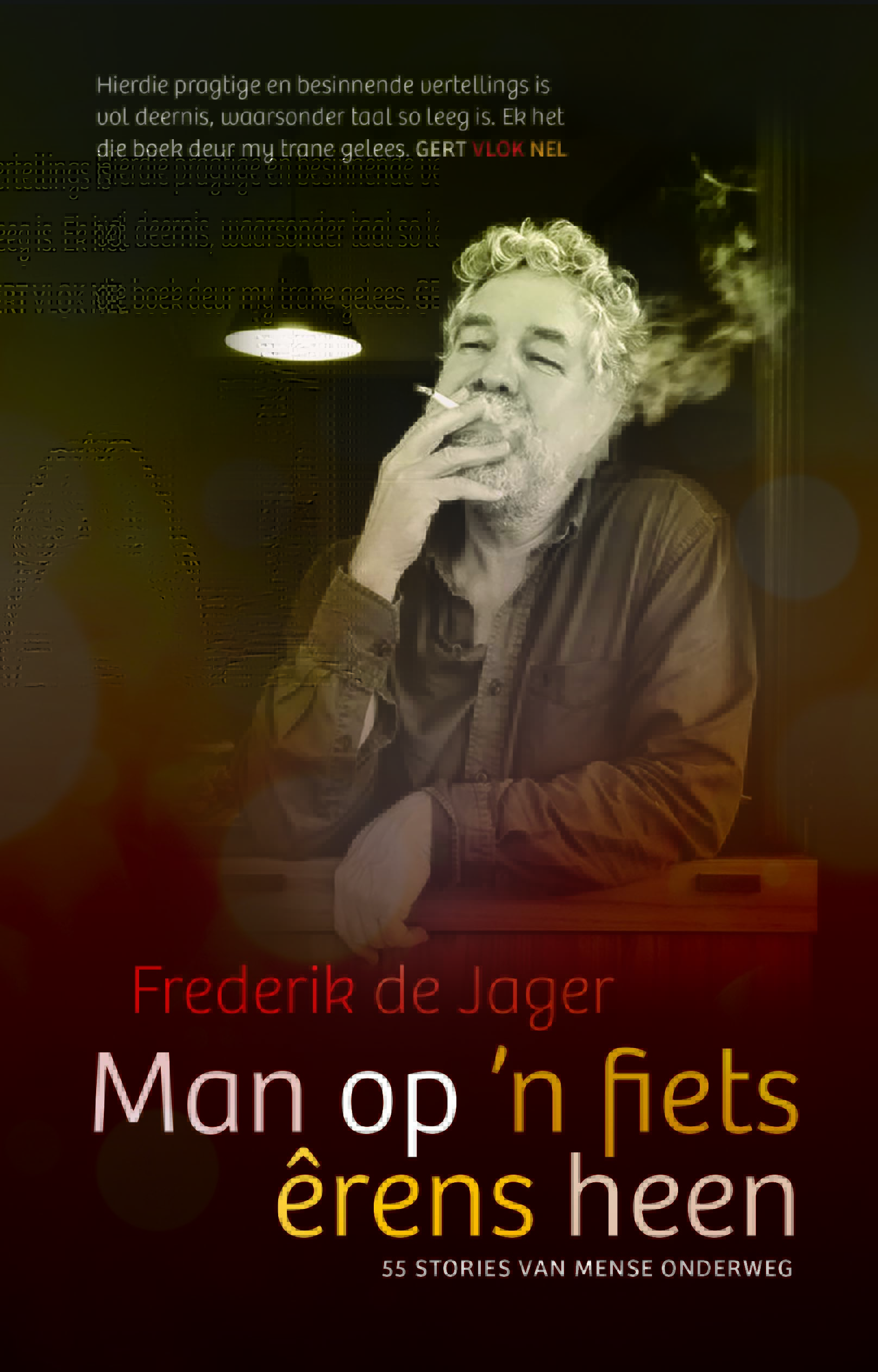 Man op ‘n fiets êrens heen