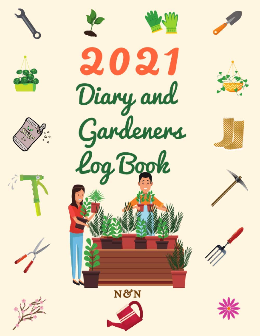 2021-diary-and-gardeners-log-book-gardening-organizer-journal