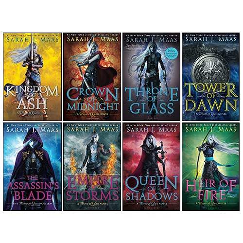 Throne of Glass Series Books 1 - 8 Collection Box Set