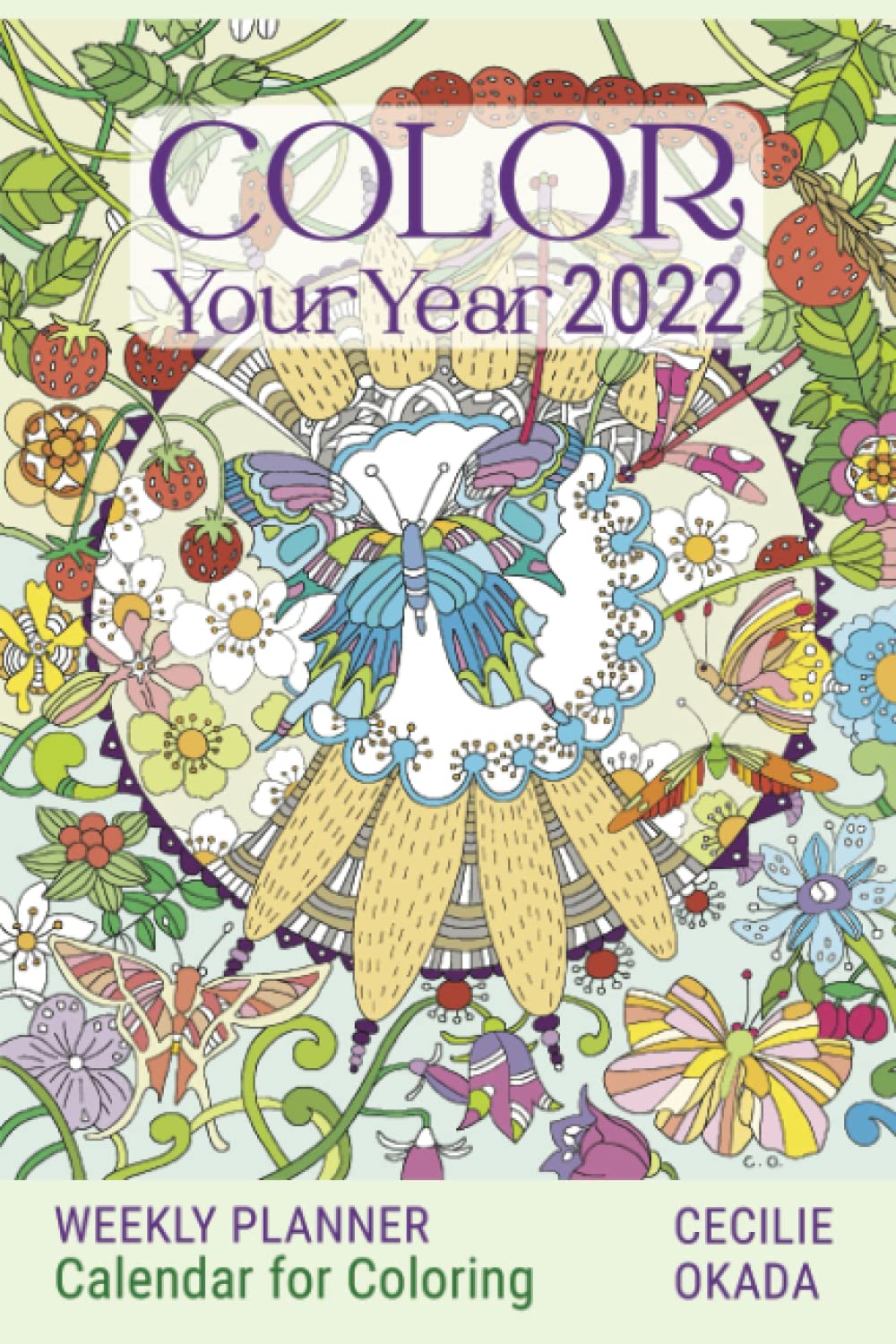 Color Your Year Planner 2022 Calendar weekly planner for coloring